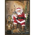 Associated Weavers Custom Printed Rugs SANTA & REINDEER Santa and Reindeer Rug SANTA &amp; REINDEER